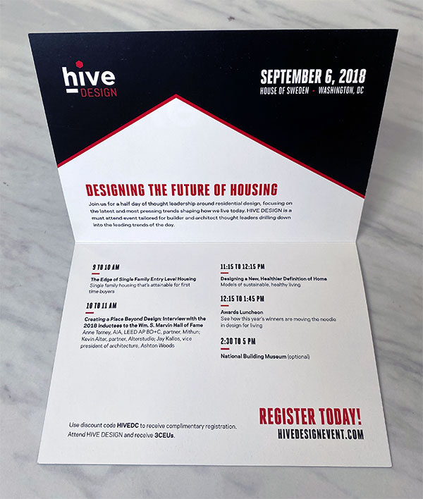 Hive Design Invitation Inside